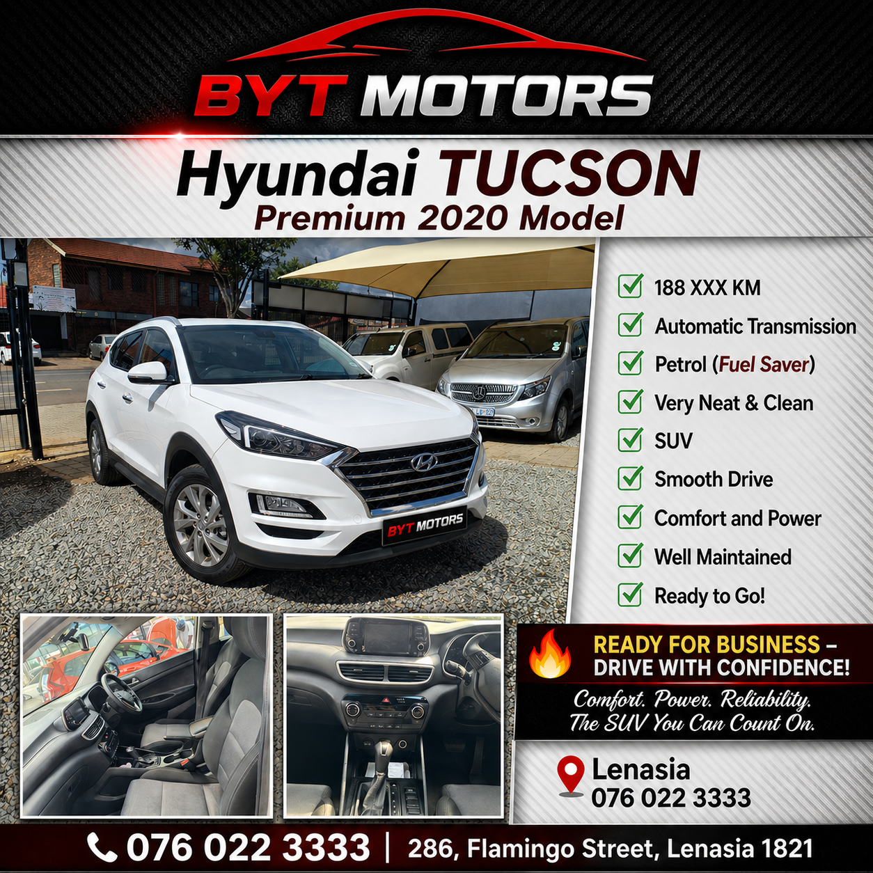 
								2020 Hyundai Tucson Premium Automatic Petrol SUV for Sale in Lenasia | BYT Motors full									