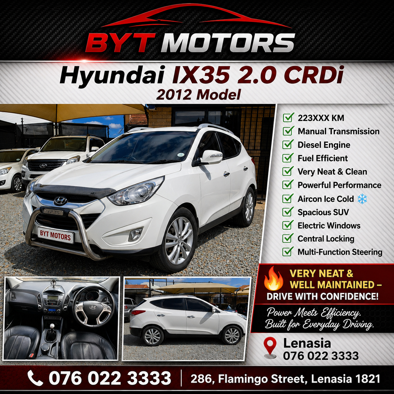 
								2012 Hyundai ix35 2.0 CRDi Diesel Manual for Sale in Lenasia | BYT Motors full									